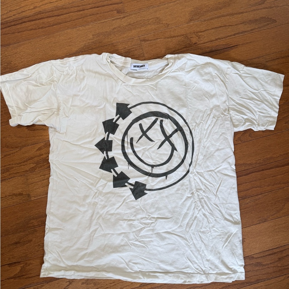 Daydreamer OversizedBlink 182 Cream Graphic Tee - Picture 3 of 4